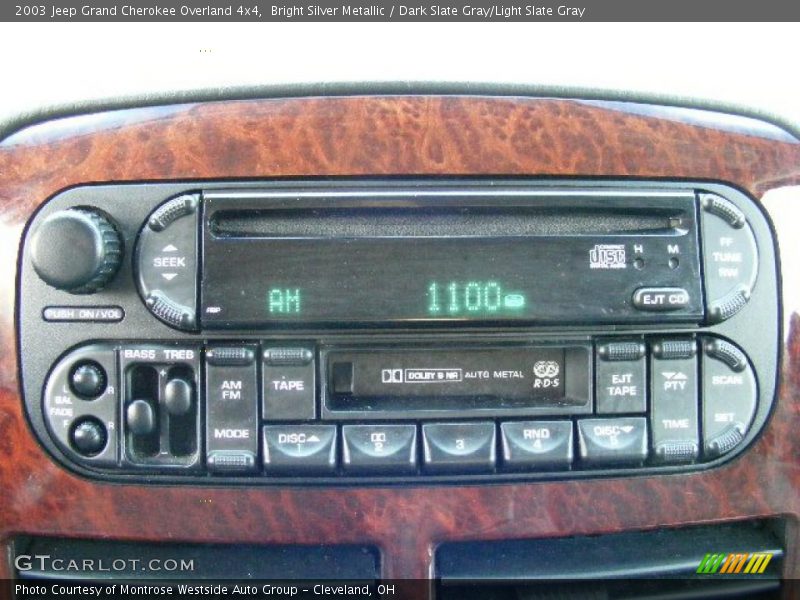 Bright Silver Metallic / Dark Slate Gray/Light Slate Gray 2003 Jeep Grand Cherokee Overland 4x4