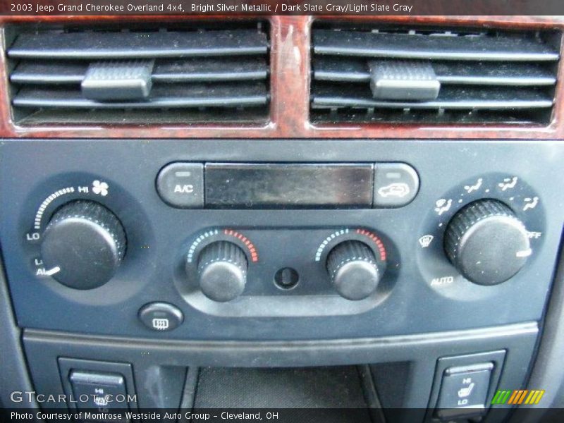 Bright Silver Metallic / Dark Slate Gray/Light Slate Gray 2003 Jeep Grand Cherokee Overland 4x4