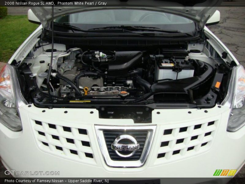 Phantom White Pearl / Gray 2008 Nissan Rogue SL AWD