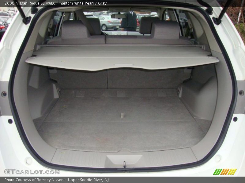 Phantom White Pearl / Gray 2008 Nissan Rogue SL AWD