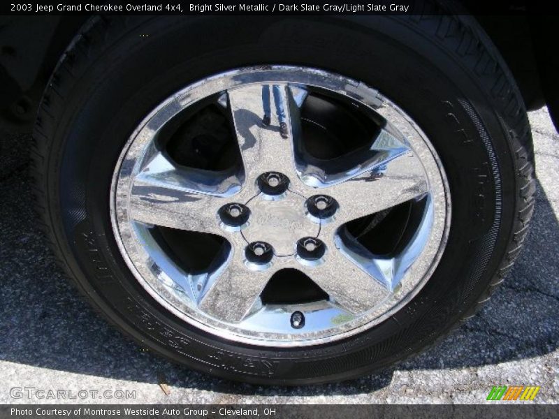 Bright Silver Metallic / Dark Slate Gray/Light Slate Gray 2003 Jeep Grand Cherokee Overland 4x4