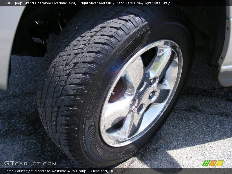 Bright Silver Metallic / Dark Slate Gray/Light Slate Gray 2003 Jeep Grand Cherokee Overland 4x4