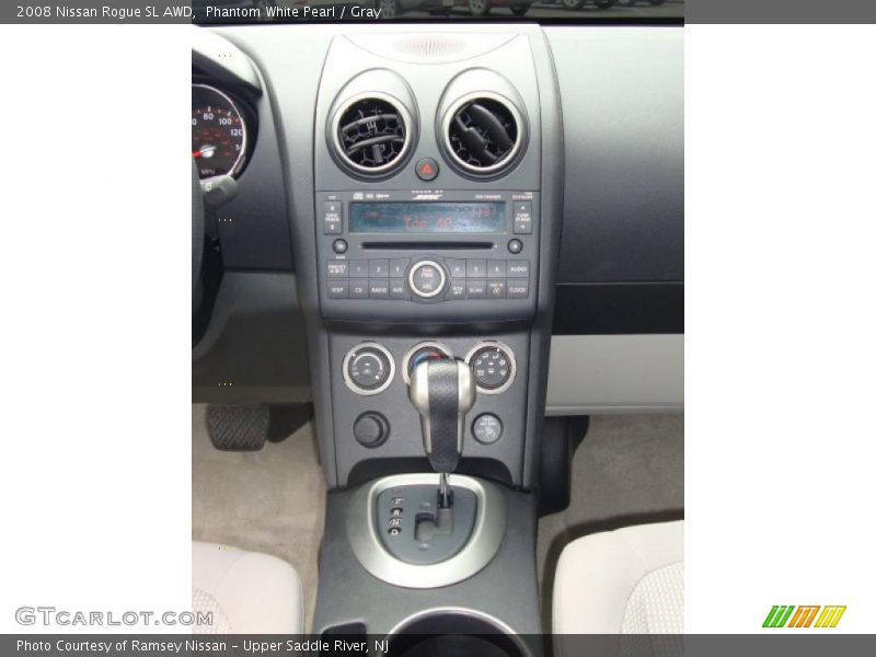 Phantom White Pearl / Gray 2008 Nissan Rogue SL AWD