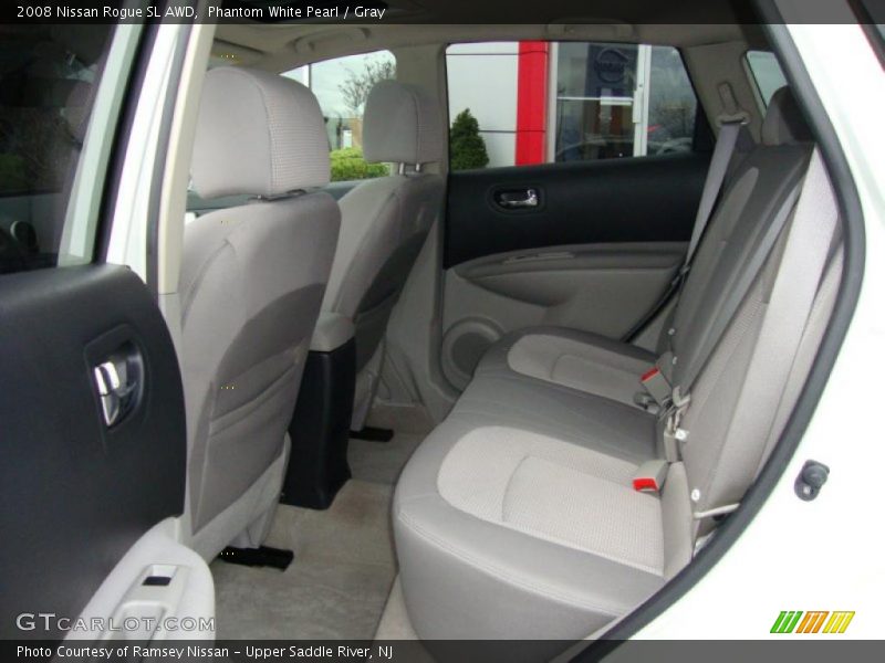 Phantom White Pearl / Gray 2008 Nissan Rogue SL AWD
