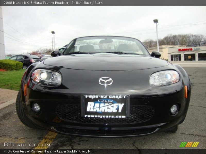 Brilliant Black / Black 2008 Mazda MX-5 Miata Touring Roadster