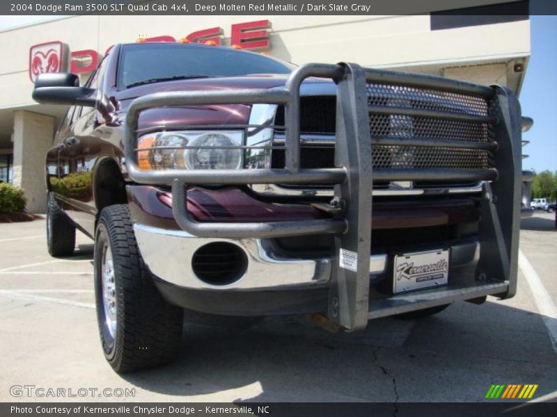 Deep Molten Red Metallic / Dark Slate Gray 2004 Dodge Ram 3500 SLT Quad Cab 4x4