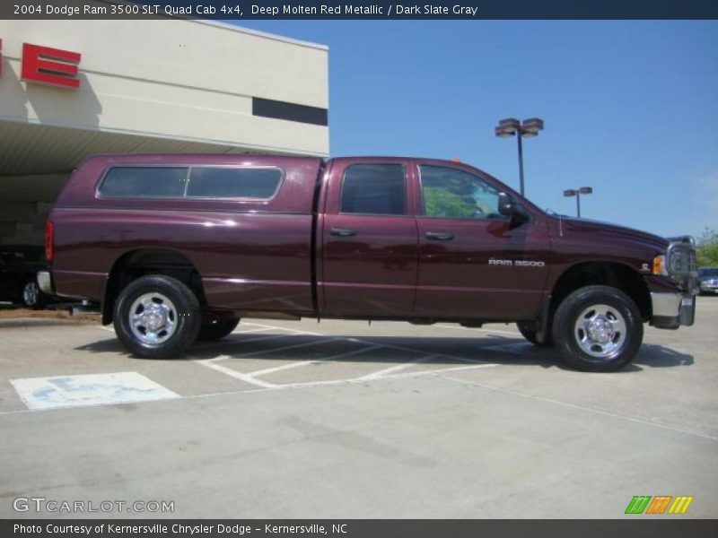 Deep Molten Red Metallic / Dark Slate Gray 2004 Dodge Ram 3500 SLT Quad Cab 4x4