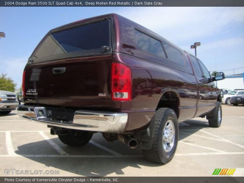 Deep Molten Red Metallic / Dark Slate Gray 2004 Dodge Ram 3500 SLT Quad Cab 4x4