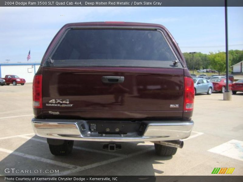 Deep Molten Red Metallic / Dark Slate Gray 2004 Dodge Ram 3500 SLT Quad Cab 4x4