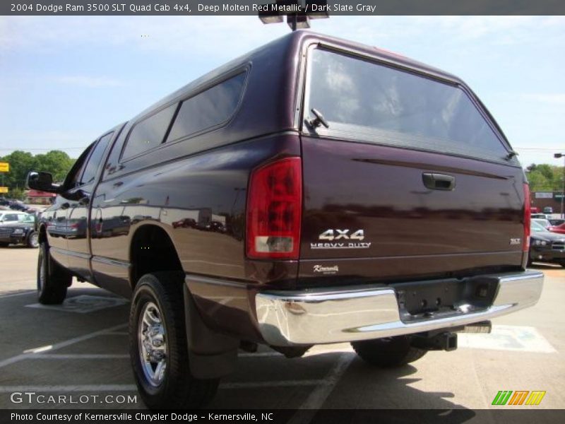 Deep Molten Red Metallic / Dark Slate Gray 2004 Dodge Ram 3500 SLT Quad Cab 4x4
