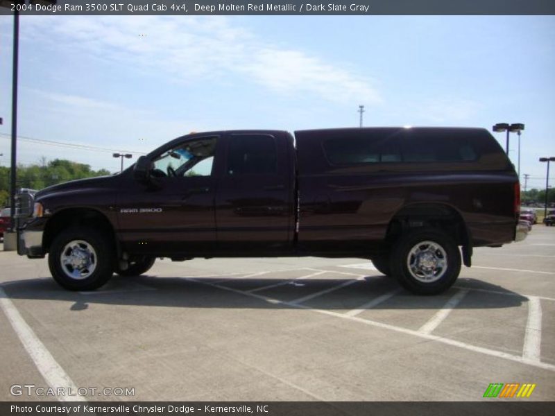 Deep Molten Red Metallic / Dark Slate Gray 2004 Dodge Ram 3500 SLT Quad Cab 4x4