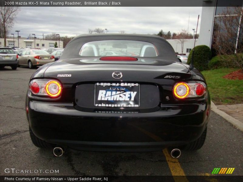 Brilliant Black / Black 2008 Mazda MX-5 Miata Touring Roadster