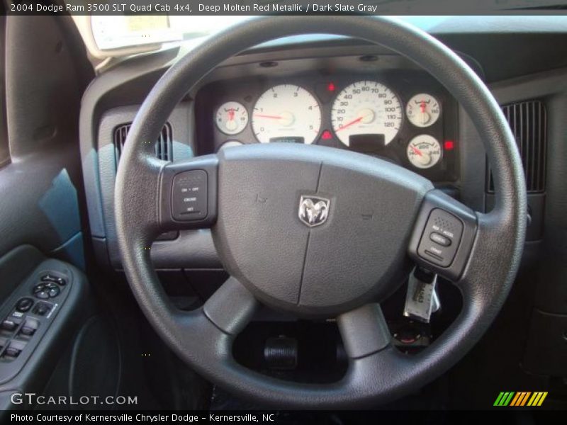 Deep Molten Red Metallic / Dark Slate Gray 2004 Dodge Ram 3500 SLT Quad Cab 4x4