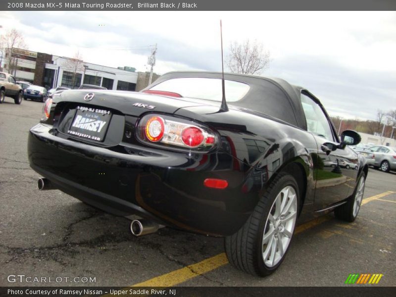 Brilliant Black / Black 2008 Mazda MX-5 Miata Touring Roadster