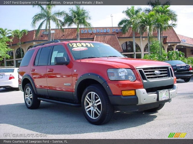 Orange Frost Metallic / Black 2007 Ford Explorer XLT Ironman Edition