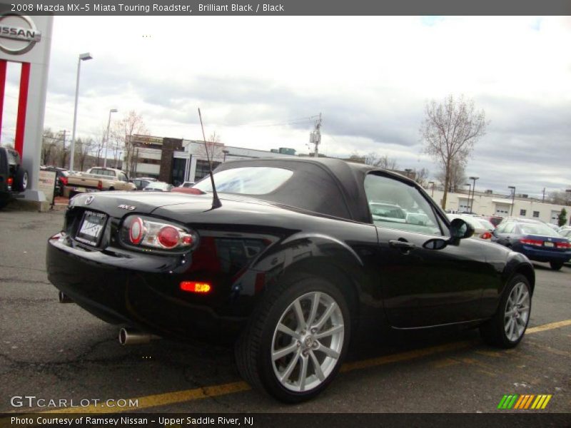 Brilliant Black / Black 2008 Mazda MX-5 Miata Touring Roadster