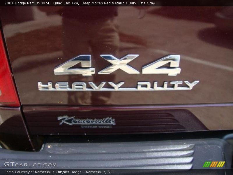 Deep Molten Red Metallic / Dark Slate Gray 2004 Dodge Ram 3500 SLT Quad Cab 4x4