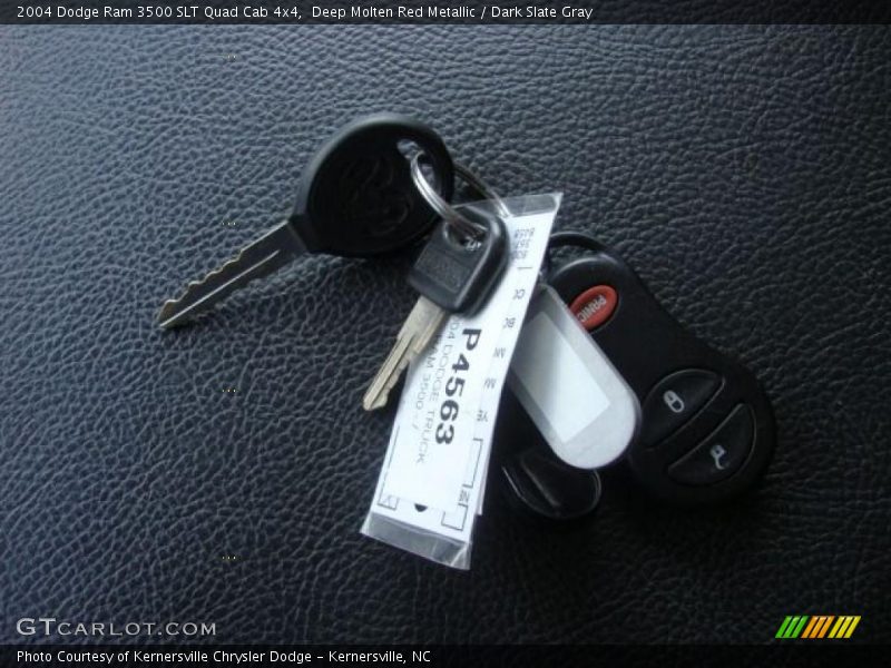 Deep Molten Red Metallic / Dark Slate Gray 2004 Dodge Ram 3500 SLT Quad Cab 4x4