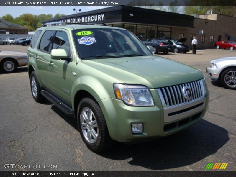 Kiwi Green / Black/Stone 2008 Mercury Mariner V6 Premier 4WD