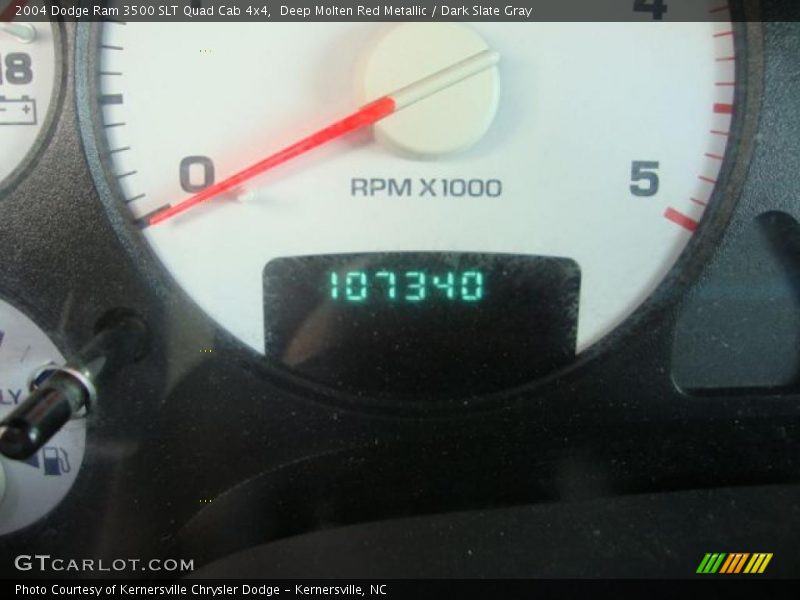 Deep Molten Red Metallic / Dark Slate Gray 2004 Dodge Ram 3500 SLT Quad Cab 4x4