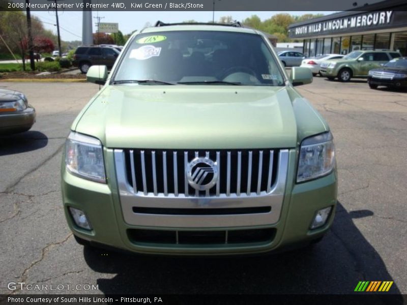Kiwi Green / Black/Stone 2008 Mercury Mariner V6 Premier 4WD