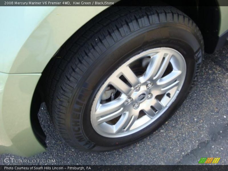 Kiwi Green / Black/Stone 2008 Mercury Mariner V6 Premier 4WD