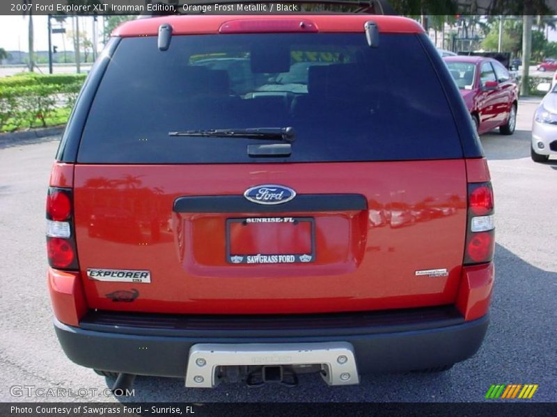 Orange Frost Metallic / Black 2007 Ford Explorer XLT Ironman Edition