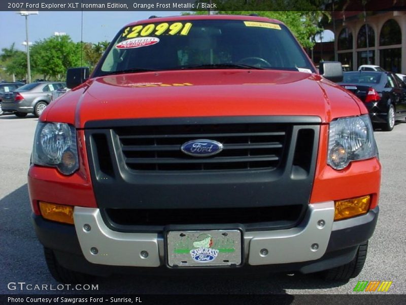 Orange Frost Metallic / Black 2007 Ford Explorer XLT Ironman Edition