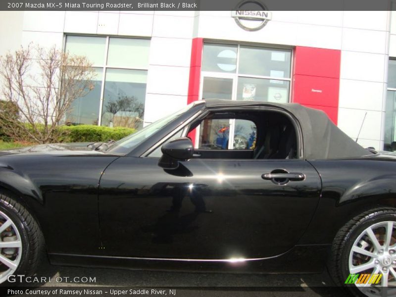 Brilliant Black / Black 2007 Mazda MX-5 Miata Touring Roadster