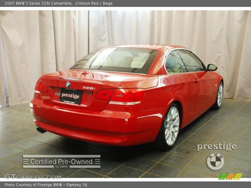 Crimson Red / Beige 2007 BMW 3 Series 328i Convertible