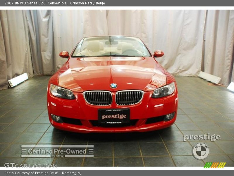 Crimson Red / Beige 2007 BMW 3 Series 328i Convertible
