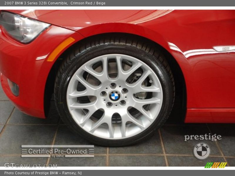 Crimson Red / Beige 2007 BMW 3 Series 328i Convertible