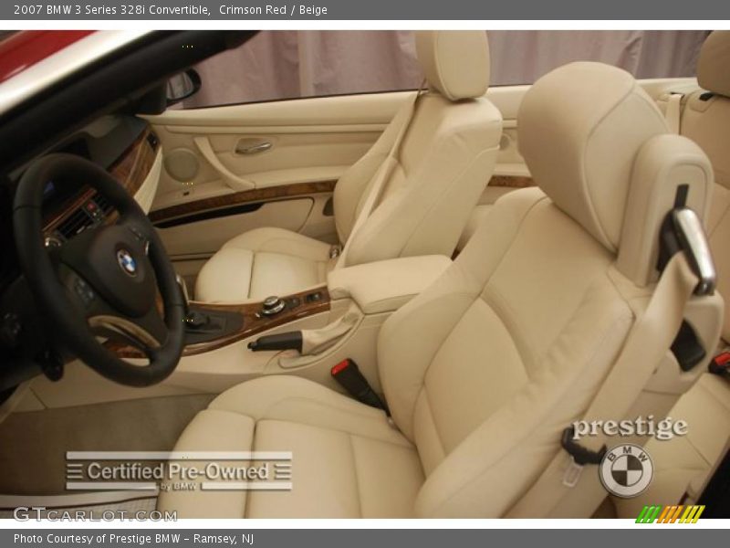 Crimson Red / Beige 2007 BMW 3 Series 328i Convertible