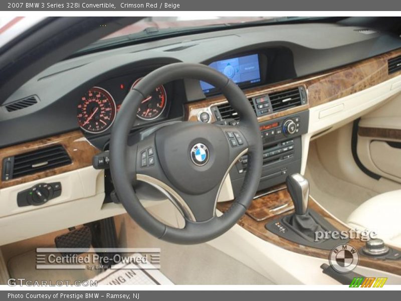 Crimson Red / Beige 2007 BMW 3 Series 328i Convertible