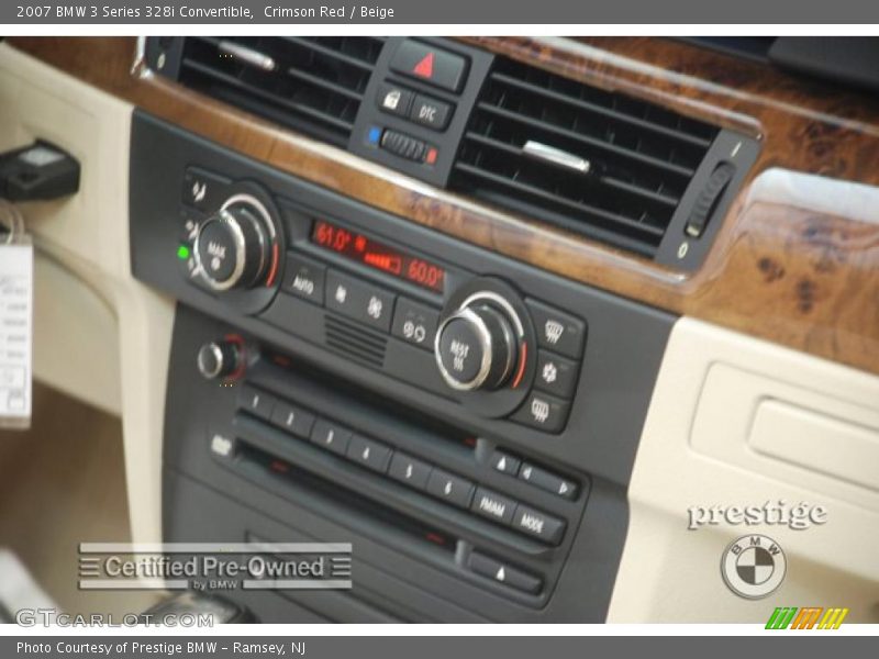 Crimson Red / Beige 2007 BMW 3 Series 328i Convertible