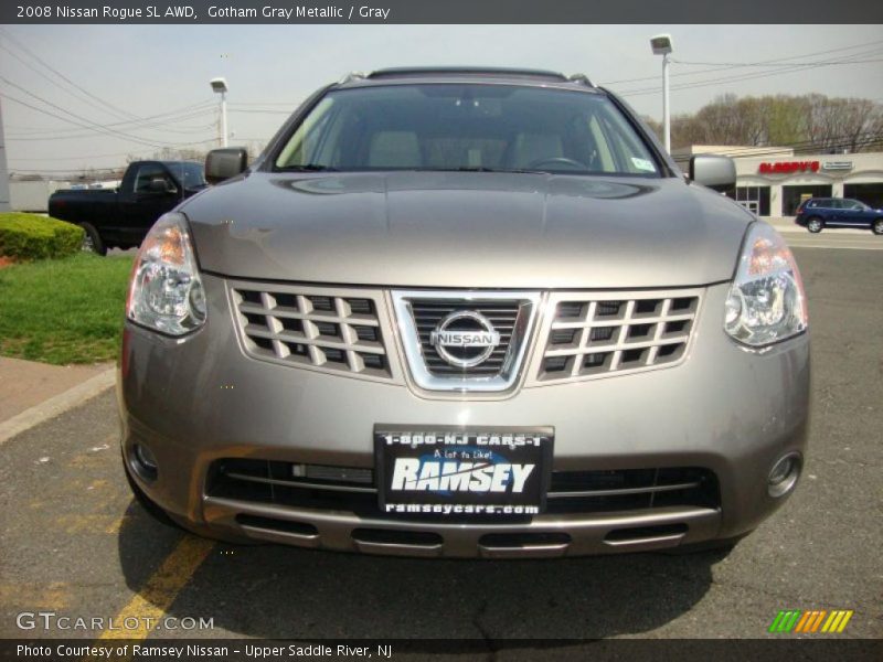 Gotham Gray Metallic / Gray 2008 Nissan Rogue SL AWD