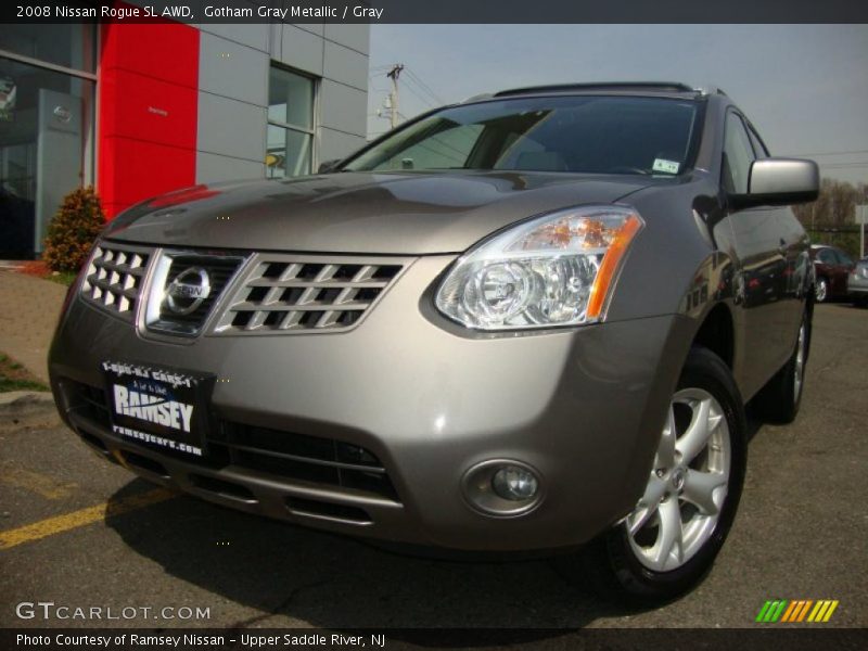 Gotham Gray Metallic / Gray 2008 Nissan Rogue SL AWD