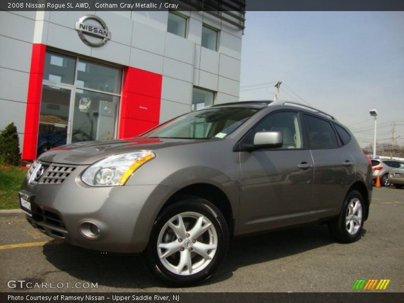 Gotham Gray Metallic / Gray 2008 Nissan Rogue SL AWD