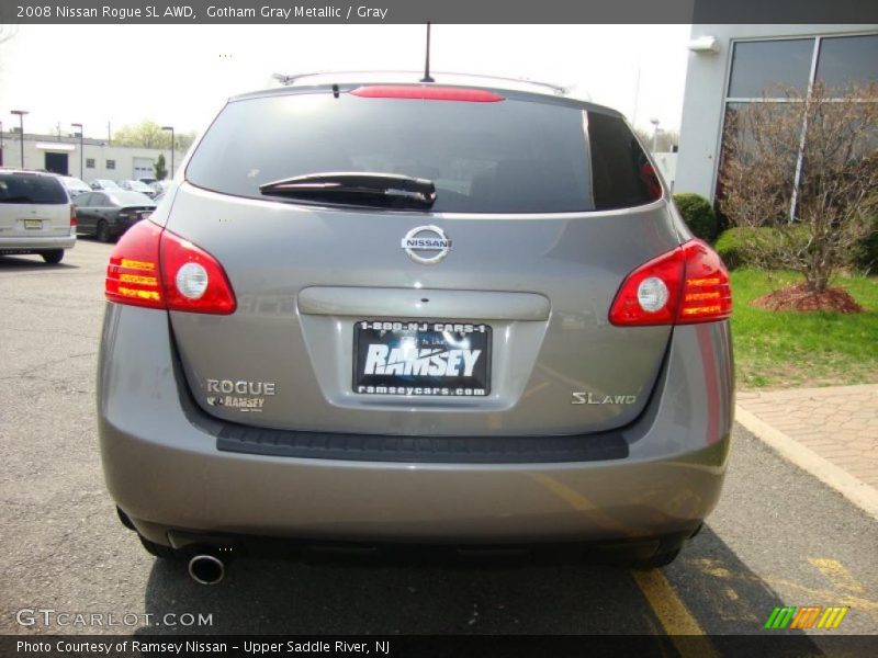 Gotham Gray Metallic / Gray 2008 Nissan Rogue SL AWD