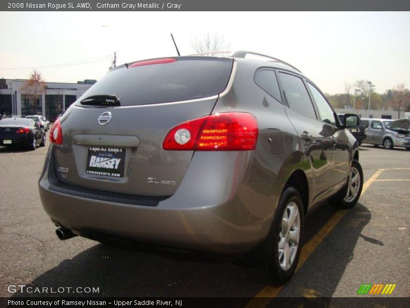 Gotham Gray Metallic / Gray 2008 Nissan Rogue SL AWD
