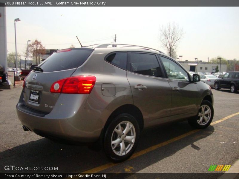 Gotham Gray Metallic / Gray 2008 Nissan Rogue SL AWD