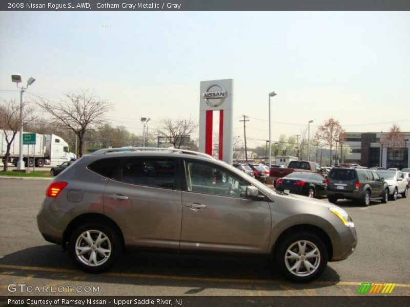 Gotham Gray Metallic / Gray 2008 Nissan Rogue SL AWD