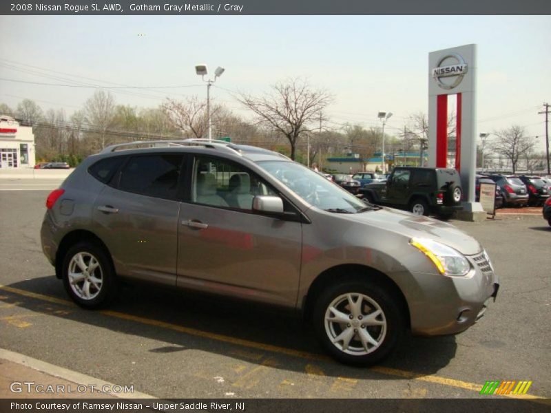 Gotham Gray Metallic / Gray 2008 Nissan Rogue SL AWD