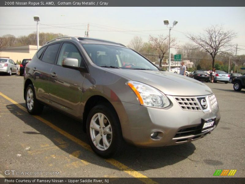 Gotham Gray Metallic / Gray 2008 Nissan Rogue SL AWD