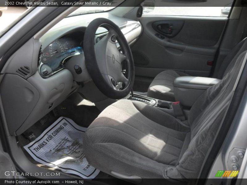 Galaxy Silver Metallic / Gray 2002 Chevrolet Malibu Sedan
