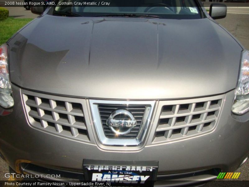 Gotham Gray Metallic / Gray 2008 Nissan Rogue SL AWD