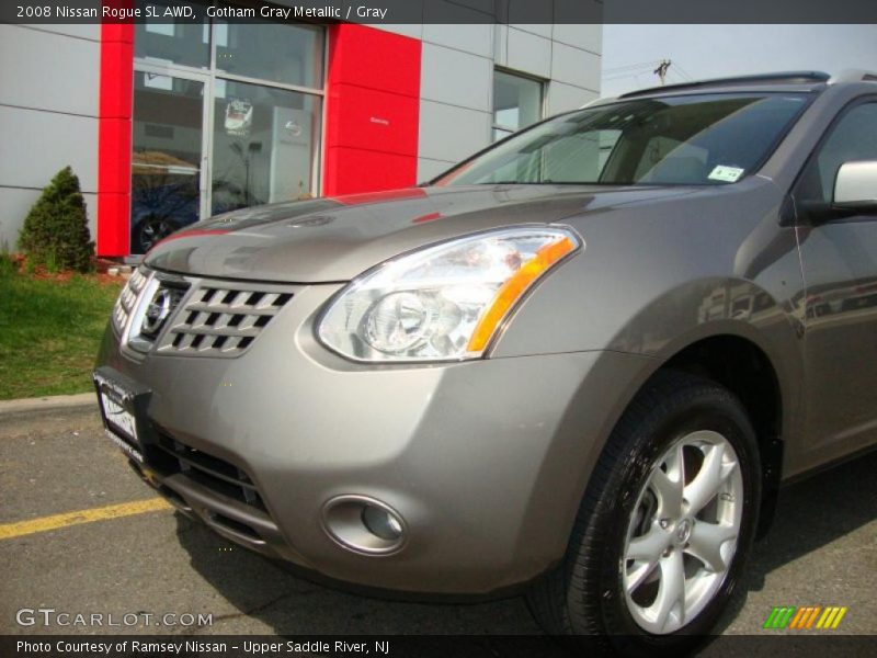 Gotham Gray Metallic / Gray 2008 Nissan Rogue SL AWD