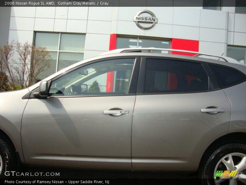 Gotham Gray Metallic / Gray 2008 Nissan Rogue SL AWD