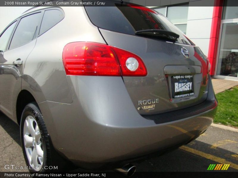 Gotham Gray Metallic / Gray 2008 Nissan Rogue SL AWD