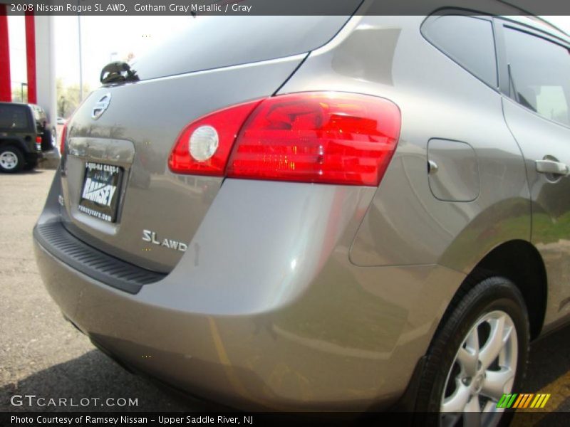 Gotham Gray Metallic / Gray 2008 Nissan Rogue SL AWD